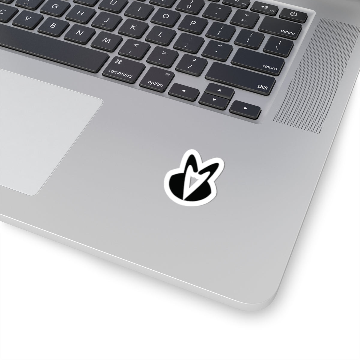 Black Spray Bunny Kiss-Cut Sticker