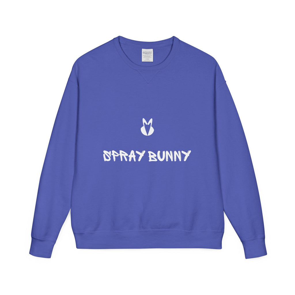 Spray Bunny Logo Crewneck Sweatshirt — Casual Office & Everyday Comfort