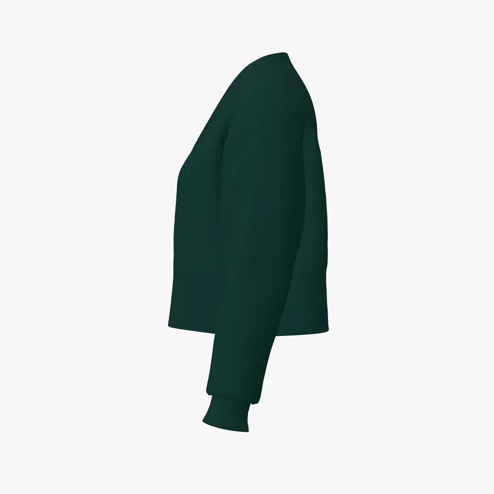 Women's Cropped Drop Shoulder Cardigan