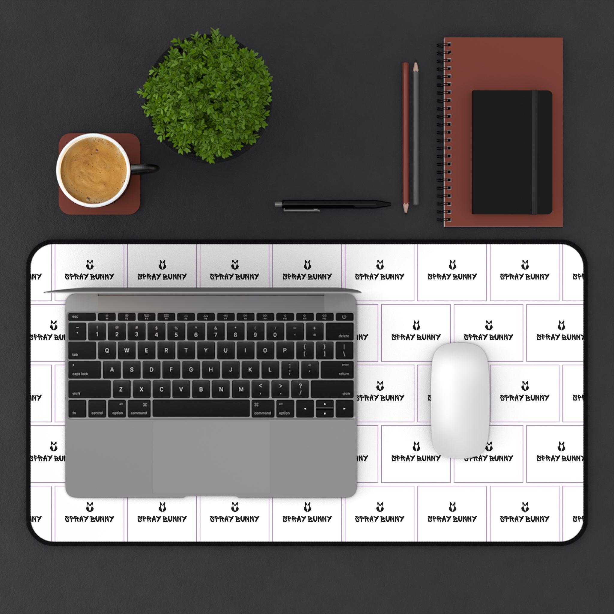 Spray Bunny Logo Desk Mat | Business Casual Accessories