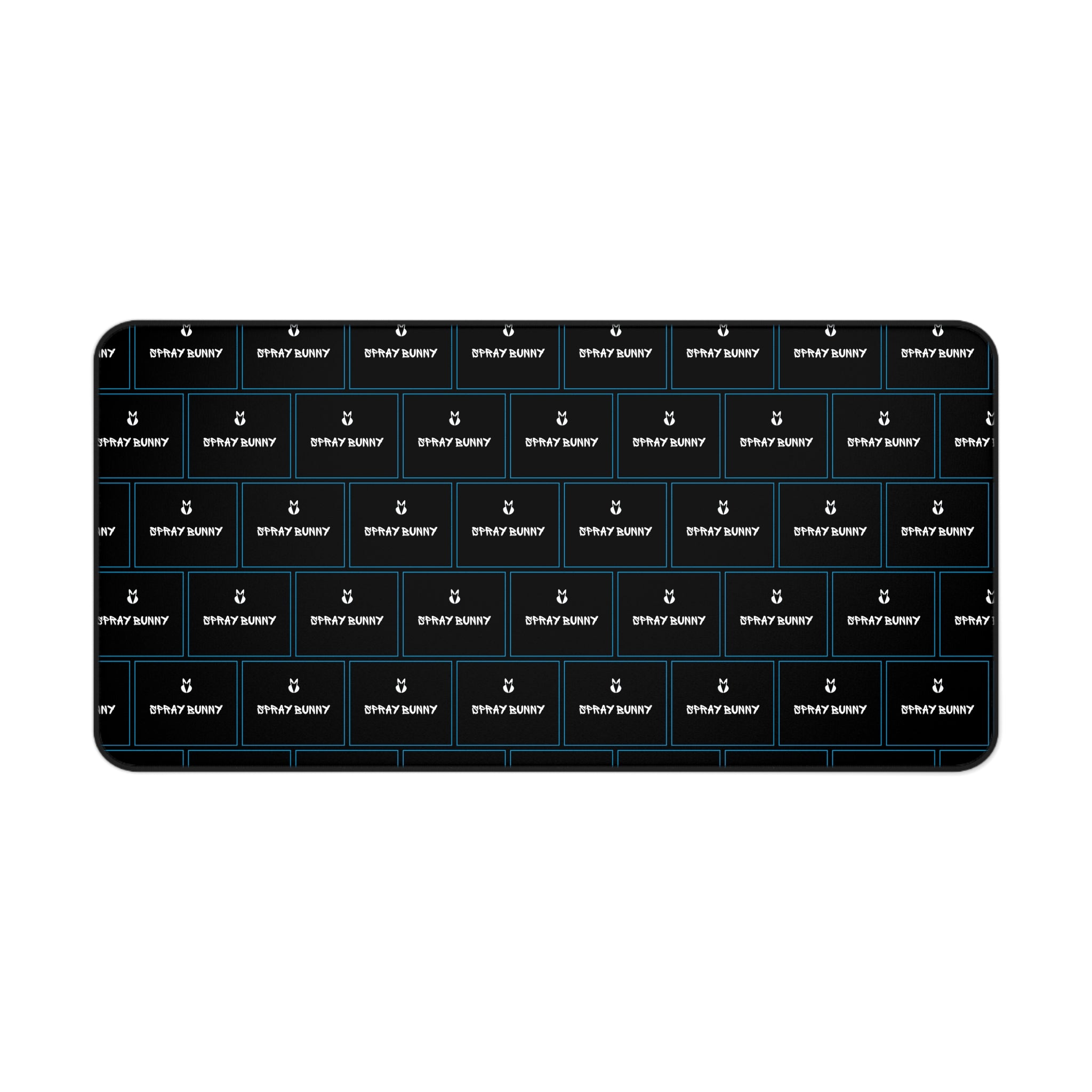 Spray Bunny Logo Desk Mat | Business Casual Accessories Black