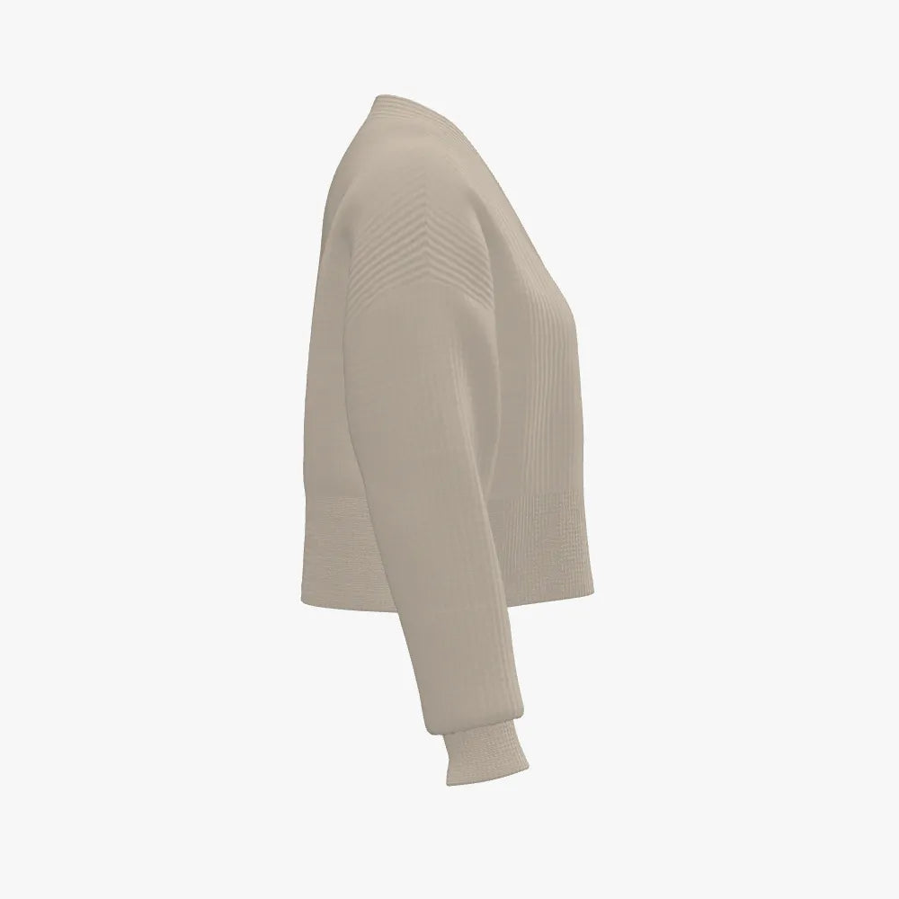 Women's Cropped Drop Shoulder Cardigan