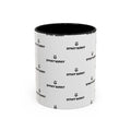 Spray Bunny Patterned Black Handle & Rim Ceramic Mug (11/15 oz)