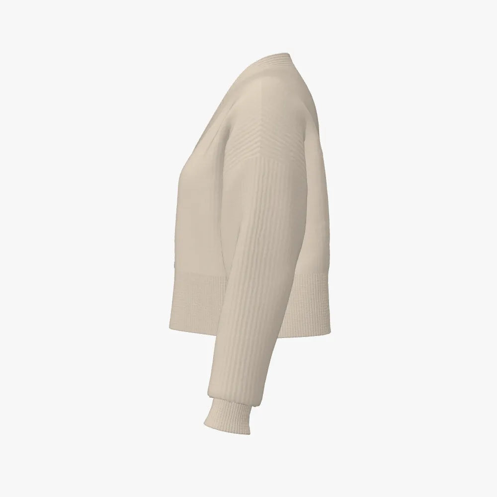 Women's Cropped Drop Shoulder Cardigan