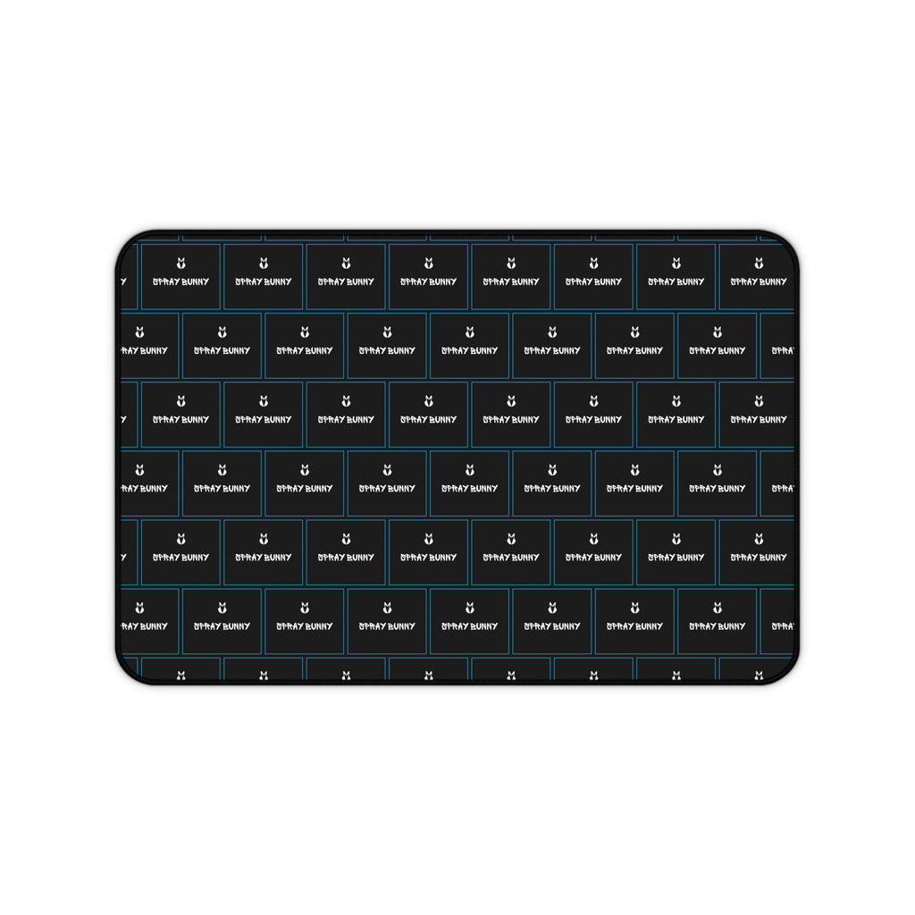 Spray Bunny Logo Desk Mat | Business Casual Accessories Black