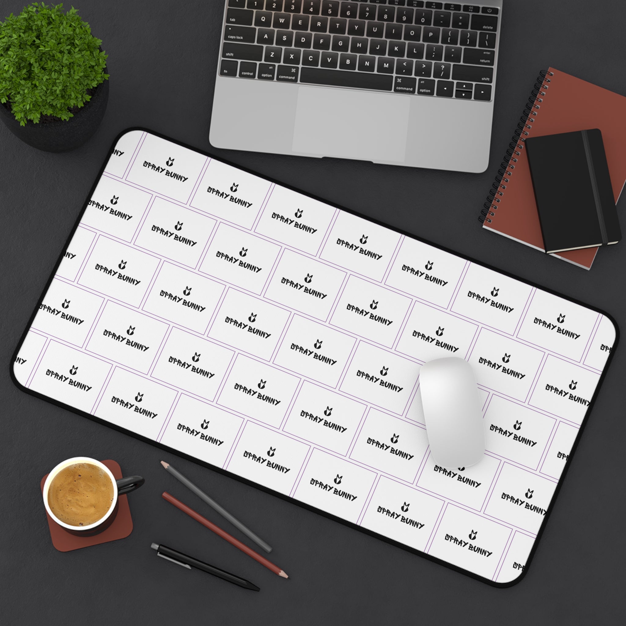 Spray Bunny Logo Desk Mat | Business Casual Accessories