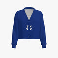 Women's Cropped Drop Shoulder Cardigan