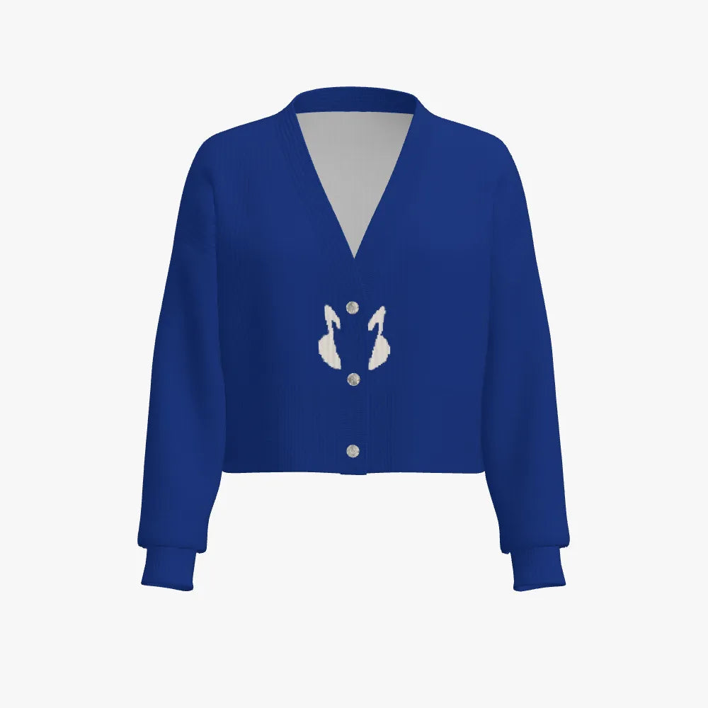 Women's Cropped Drop Shoulder Cardigan