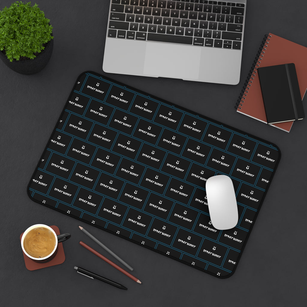 Spray Bunny Logo Desk Mat | Business Casual Accessories Black
