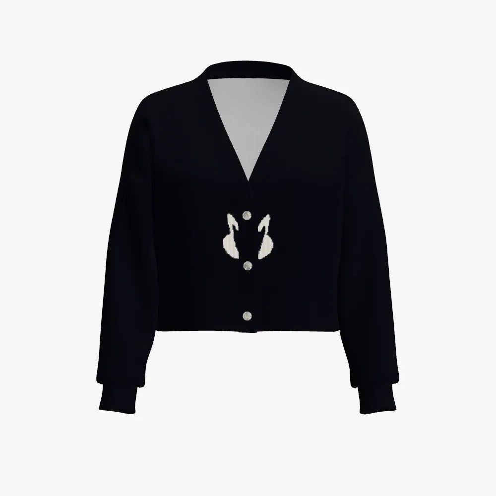 Women's Cropped Drop Shoulder Cardigan