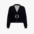 Women's Cropped Drop Shoulder Cardigan