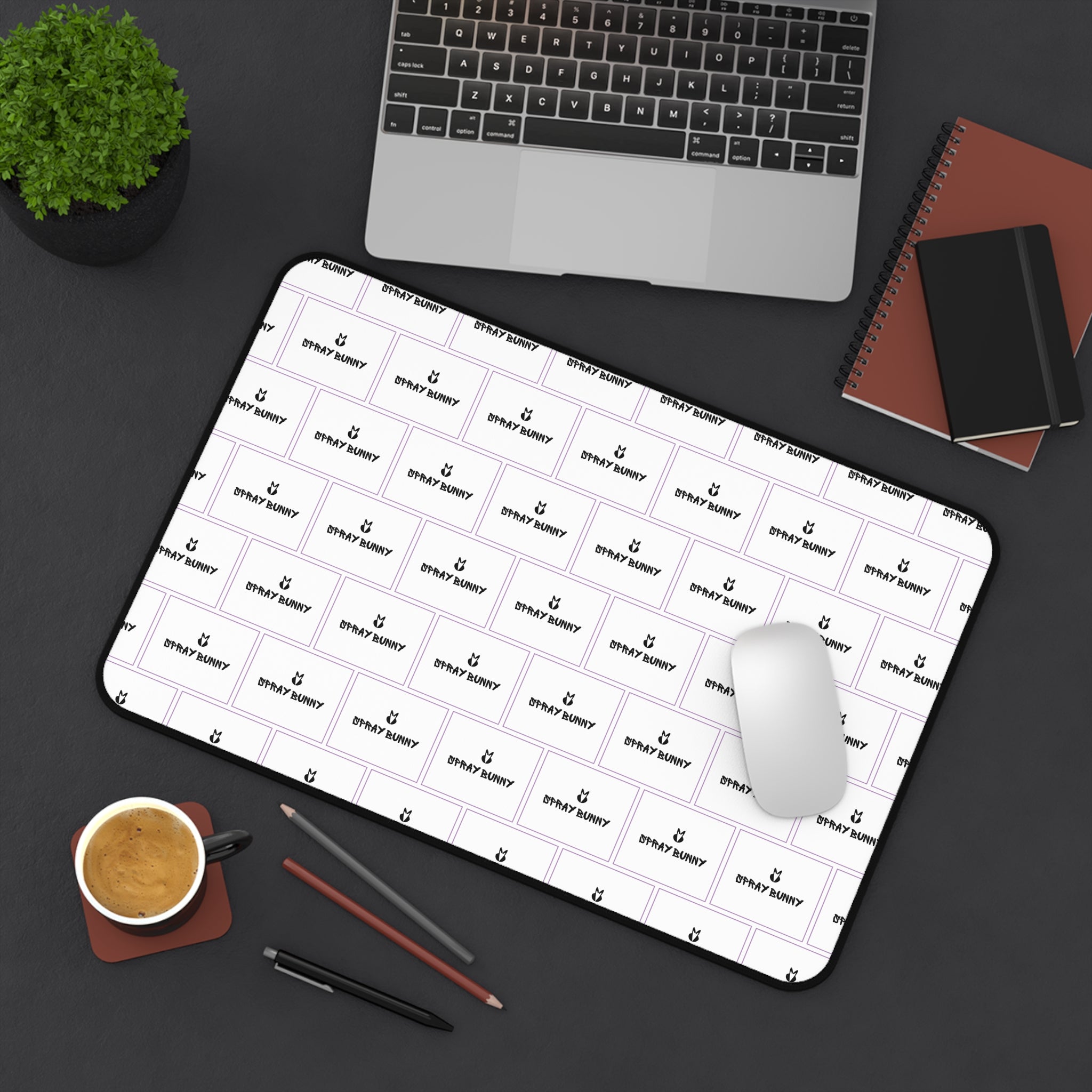 Spray Bunny Logo Desk Mat | Business Casual Accessories