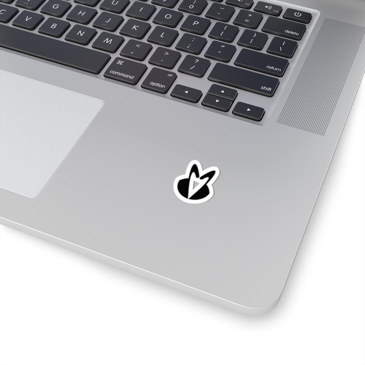 Black Spray Bunny Kiss-Cut Sticker