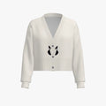 Women's Cropped Drop Shoulder Cardigan