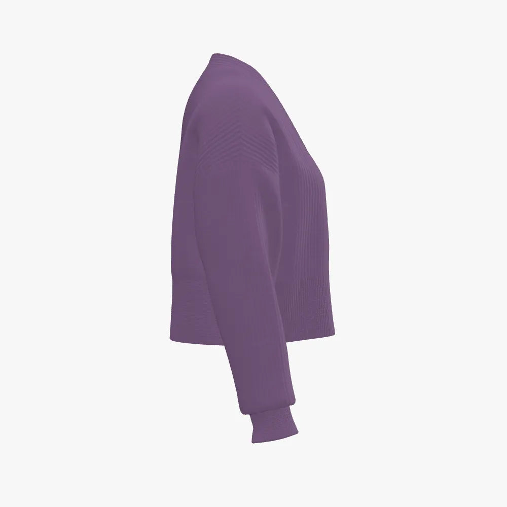 Women's Cropped Drop Shoulder Cardigan