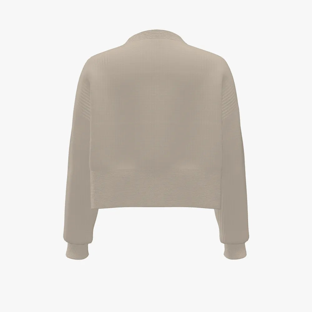 Women's Cropped Drop Shoulder Cardigan