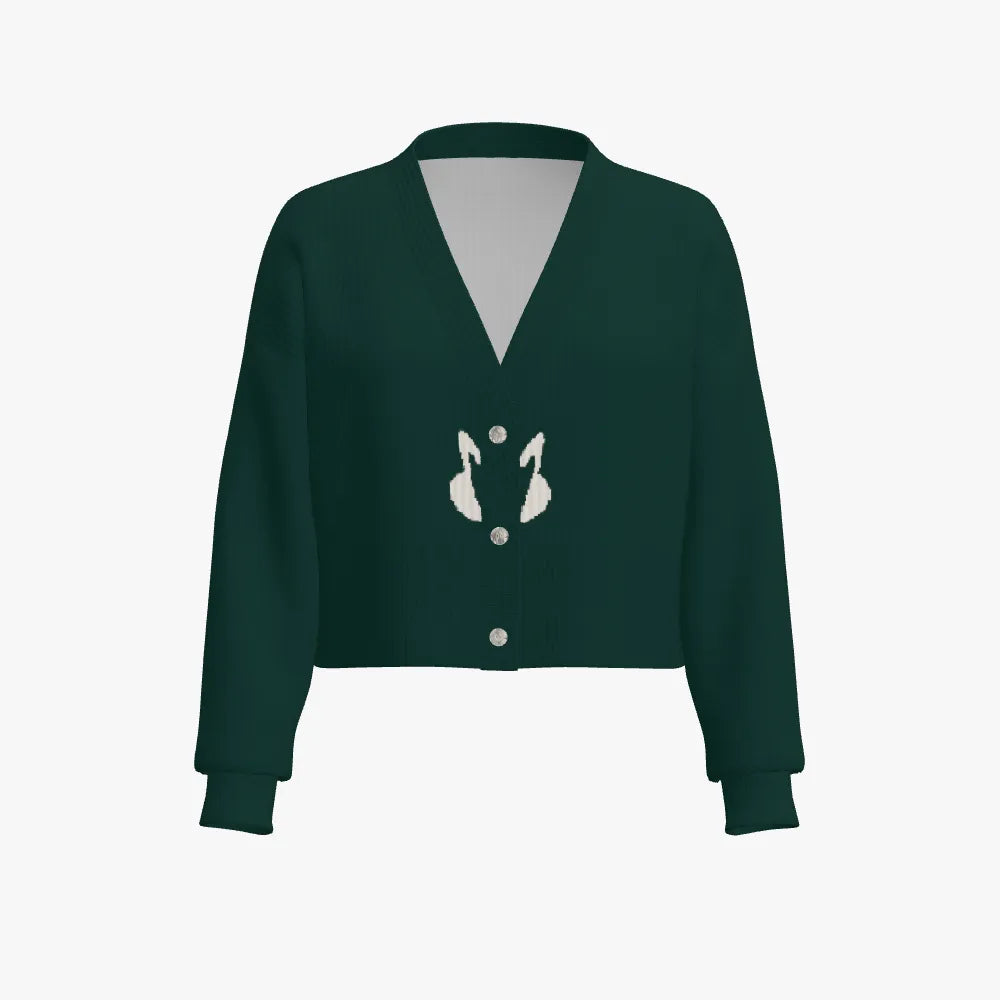 Women's Cropped Drop Shoulder Cardigan