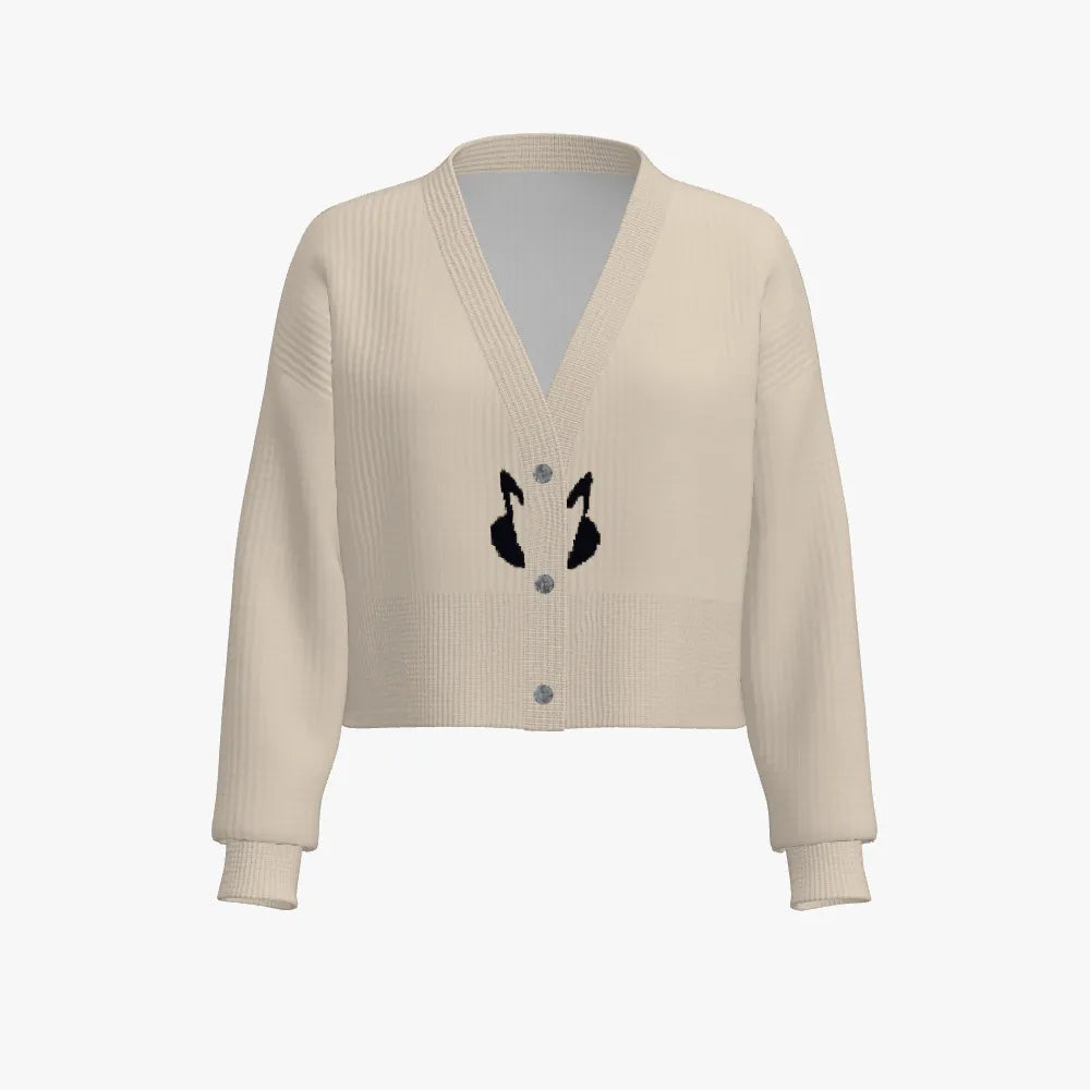 Women's Cropped Drop Shoulder Cardigan