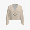 Women's Cropped Drop Shoulder Cardigan