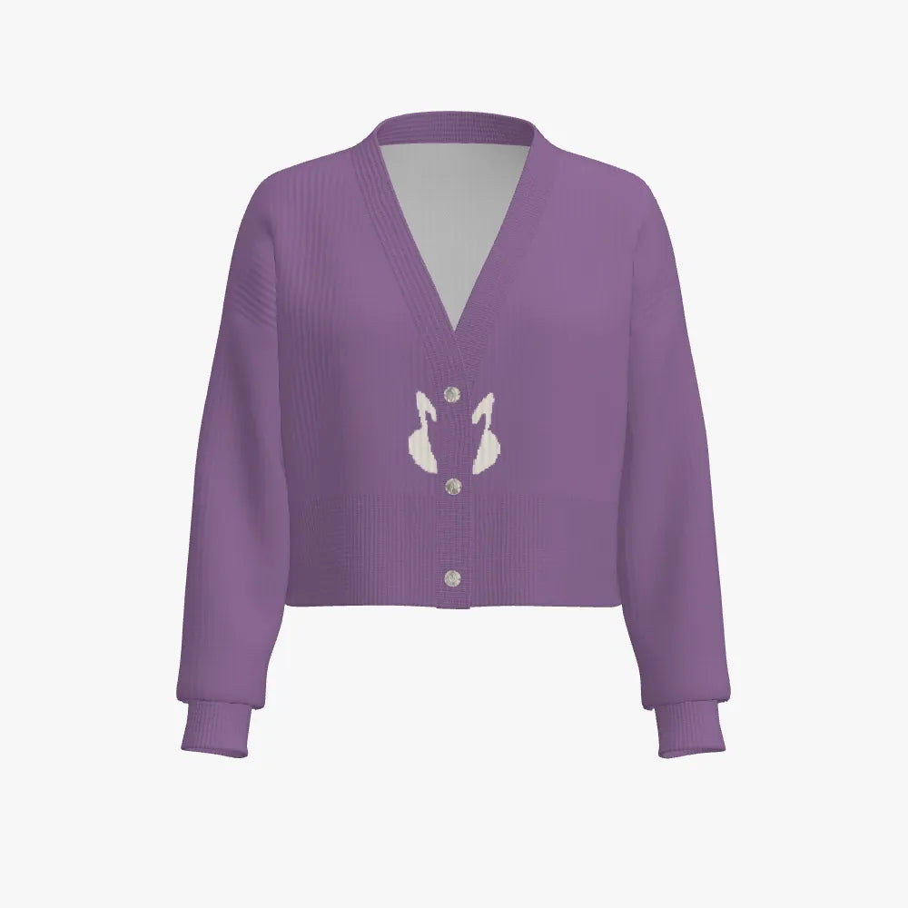 Women's Cropped Drop Shoulder Cardigan